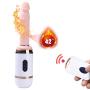 LSANNUY Relax Massage Wand Telescopic Distance Rechargeable Automatic Retractable Multispeed Body Vibrating Massage Wand Machine with Suction Cup for Adult Toys Hands Free Silicone Pleasure Toy