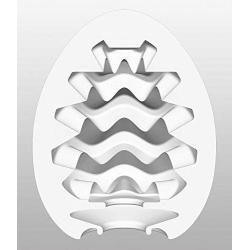 TENGA Easy Beat EGG Mens Portable Pleasure Device, Male Sleeve Stroker EGG-001 Wavy