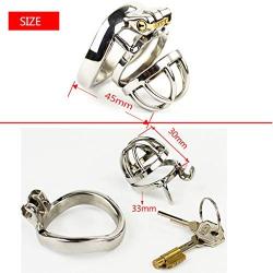 Chástí-ty Device, Cǒck Lock, Pěnǐs Lock Ring Men Hypoallergenic Stainless Steel Metal Chasteness Device Anti-Off T-Shirt Belt - 108 (Size : 50mm)