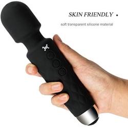 COC Mini Wand Massager Travel Friendly for Men and Women, Black, 8 Ounce