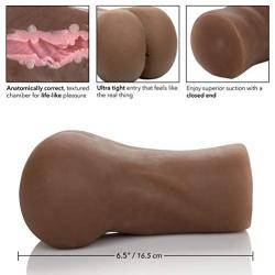 Calexotics Stroke It Ass Heavy Duty Male Masturbator, Brown, 1 Count