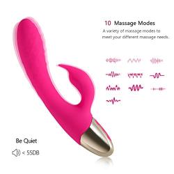 Hand-held Personal Massager - Medical Silicone 10 Special Vibration Mode - The Best Choice for Relieving Muscle