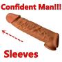 Extender Enlarger Extension Sheath Elastic Long Lasting Time Size Sleeve Stamina Enhancerzwfcc