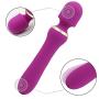 Vibrator Force Rotating LED Light with 10 Modes,Whisper Quiet,USB Cable Rechargeable Weaterproof Design for Bathroom,Garden,Yard,Living Room,Balcony (Purple-yl) (Purple-yl) (Purple-yl-2)