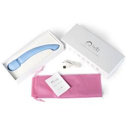 Cordless Body Massager - Dual Independent Motor - 3X Speeds 65x Patterns - Muscle & Sports Recovery - Strong Vibration - USB Rechargeable - Waterproof - Travel Friendly - Baby Blue