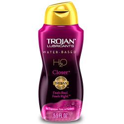 TROJAN Lubricants Water Based H2O Closer Personal Lubricant, 5.5 oz.