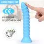 G Spot Vibrator for Vagina Stimulation, Ultra Soft Bendable Rechargeable Dildo Vibrator with 10 Vibration Patterns-Adult Sex Toys for Women and Couple G Spot Vibrator for Vagina Stimulation, Ultra Soft Bendable Rechargeable Dildo Vibrator with 10 Vibration Patterns-Adult Sex Toys for Women and Couple