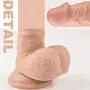 Dildo Sex Toy for Women, SHEQU 8.2Inch Realistic Penis Cock with Suction Cup Silicone Dong with Balls Adult Toys for Vaginal G-spot and Anal Masturbation Waterproof(Hasys Dick)