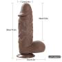 Hyper Realistic D-ildos, Liquid Silicone Adult Toys G-Spot Premium Penis Dong with Suction Cup, Sex Toy for Female