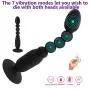 Lfcmf Home Supplies Ânāl Beads Vîb-Rát-Or Ânāl P-Lüg Pröstátê Massage B-Û-Tt-P-Lüg Silicone Women Men Ma-Sturba-Tion Relaxation Product (Color : Black)