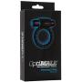 Doc Johnson OptiMALE - Vibrating C-Ring - Stretchable Silicone - Powerful and Removable 10 Function Bullet - Black