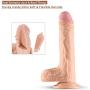 BOMBEX Ultra Realistic Dildo with Suction Cup - FDA Cleared Silicone Made,Revolutionary Top Rated Ultra-Soft Skin Like Flesh Dong,8 Inch