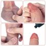 Hyper Realistic Ultra Soft Silicone Dildo Lifelike Vein Superior Penis Dual Layer Liquid Silicone Bendable Penis with Suction Cup Adult Sex Massage Masturbation Toys for Women 7.3 inch (Natural Flesh)