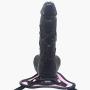 MXYLYM9 Strǎp ǒn Dìcks fǒr Wǒměn, Such As A Raw Glans Penis Simulation Soft Bendable Stick with Strong for Women Men PVC+ Artificial Leather Pants (L:8.86inch, W: 1.97inch) Black