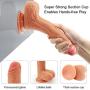 Realistic Dildo with 10 Strong Vibration 360°Swirling Motion for Women, PALOQUETH Dual Density Vibrating Vibrator with Wireless Remote Control Strong Suction Cup
