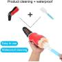 Male Masturbator Cup, Electric 5 Clamping+ 10 Vibrating with Various Girls Moans Stroker Masturbation Cup Rechargeable 3D Realistic Vagina Massage Vibrator Sex Toys for Men Blowjob (Red)