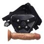 Flexiable Life-Like Beginner Strápôn Soft Wand for Women Training 8in (Brown)