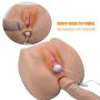 SHEQU Male Masturbator Love Doll Sex Toy with Two Natural Suction Holes, Vigrin Vagina Pussy and Tight Anal Realistic Female Ass Adult Toys for Men Masturbation 3.8 Pound (Sexy Julie Ass)