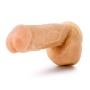 Eden 8.5" Realistic Thick Dildo with Balls Suction Cup Harness Compatible (Beige)