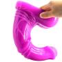 Lfcmf 9.96 Inch Massage Wand with Big Head & Balls, (9.96" Long,2.08" Wide) (Color : Purple)