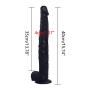 Elǎstìc Adjustǎblě Strǎp ǒn, Perfect Size Ultra Flesh Harness Funny Toys Handheld Waterproof Massaging For Back Neck Shoulder Legs PVC+ Artificial Leather Pants Black (L:15.74inch, W: 13.78inch)