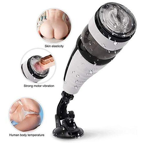 Male Automatic Pīston Cup Suckīng Voice Interaction and Telescopic Rotation Electronic Massage Cup Males Toy