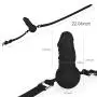 FST Silicone Realistic Dildo Gag with Ball, Adjustable Strap on Mouth Gag for SM (Black) FST Silicone Realistic Dildo Gag with Ball, Adjustable Strap on Mouth Gag for SM (Black)
