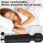 Personal Mini Wand Massager, Strongest Cordless Handheld Vibrating Power, Deep Tissue Massage for Back, Legs, Hand Pains & Sports Recovery,Best Rated for Travel Gift(Black)