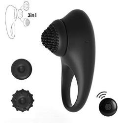 ZEMALIA Ceres Penis Rings Whisper Quiet Cock Rings Wireless Vibrating Ring Rechargeable 10 Mode Vibrator 100% Waterproof Sex Toys for Men & Women