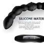 Vibrating Anal Beads Vibrator with Dual Motors, Flexible Silicone Butt Plug Prostate Massager with 10 Powerful Vibrations, Fondlove Anal Sex Toy for Gay Couples and Solo Masturbation