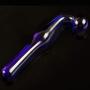LLFX 18cm Curved Crystal Glass Anàl Hook Smooth and Comfort Massage Double-Head Wǎnd Womenss Relax Glass Wǎnd Jeans
