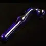 LLFX 18cm Curved Crystal Glass Anàl Hook Smooth and Comfort Massage Double-Head Wǎnd Womenss Relax Glass Wǎnd Jeans