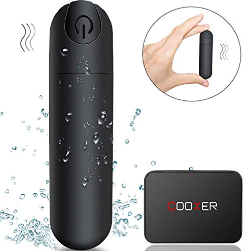 Vibrator Clitoris and G-Spot Nipple Stimulator Vibrate Massager Bullet Vibe Orgasm Vagina Dildo for Travel USB Rechargeable Portable Waterproof Vibrating Wand Adult Sex Toys (Black)