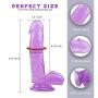 Labibing 6.9 inches Lifelike Huge Women Personal Relax Massager High Quality Material Labibing (Color : Purple)