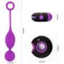 IMO Wireless Remote Control Vibrating Bullet Egg for Women or Couples - USB Rechargeable Dual Motors - Great Addition to Your Toy Box (Purple & Black,Discreet Package)