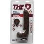 Doc Johnson The D - Uncut D - 9 Inch with Balls - ULTRASKYN - 8" Long and 2.75" Wide - Strong Suction Cup Base - O-Ring Harness Compatible Dildo, Chocolate