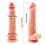 Realistic Lifelike Super Soft Silicone Waterpoof Hands-Free Massager for Female Male/All in One Sturdy Suction Cup suntimetime