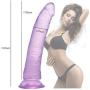 7.87 Inch Dildo with Suction Cup Realistic Dong Fake Penis Adult Sex Female Masturbation Toys(Purple)