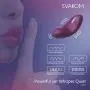 SVAKOM Echo Mini Rechargeable Luxury Women Clitorial Vibe Clitorial Stimulation Vibrator New Sex Toy Female Fetish Toys for Women Stimulator Foreplay G-spot Masturbation for Students(Violet/Pink