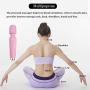 Wireless Hand held Electric Vibrating 8 Powerful vibemax speeds Frequency 20 Vibration Patterns Wand Magic Rechargeable Massager Therapy for Neck,Legs Pains & Sports Injury - Pink Mini Whisper Quiet
