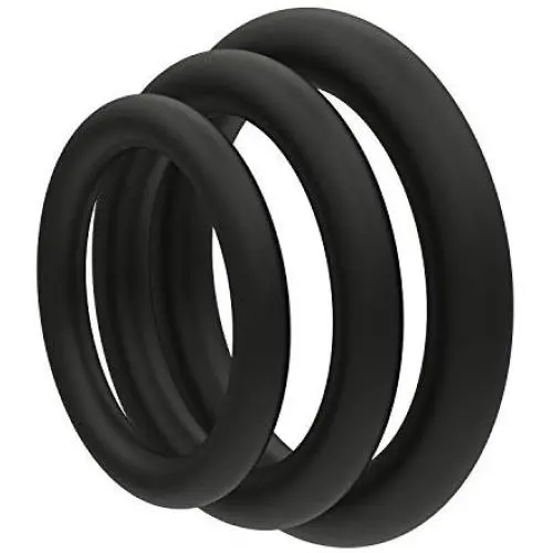 Silicone Exercise Bands for Men Women Black 3 Set Silicone Exercise Bands for Men Women Black 3 Set