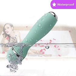 Mini Wand Massager - Strongest Cordless Handheld Therapeutic Vibrating Power - Best Rated for Travel Gift - Magic Stress Away - Perfect on Back, Legs, Hand Pains & Sports Recovery (Color : Green)