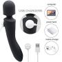 Light Portable Heating Vibrator for Body Silicone Waterproof 10 Different Speed Mode Massager USB Charger Charging Comfortable for Back, Muscle Aches