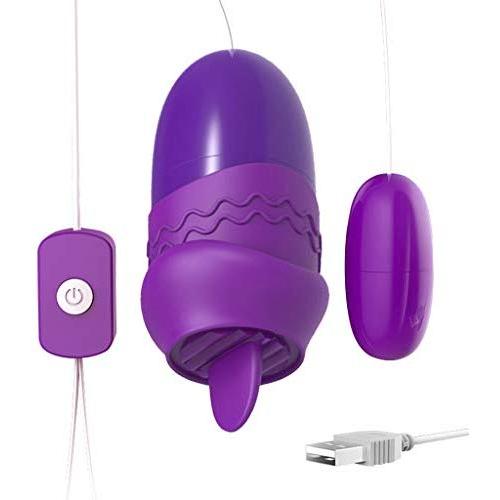 RITER Rechargeable G Spotter Vibrantor Stimulator L-icking Nipple Toys Body Massager Six Toy for Women Couple