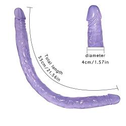 TYSJCSY 21.65 inch Long Double Concluded Headed Distaff Personal Massage Wand for Women Health Material