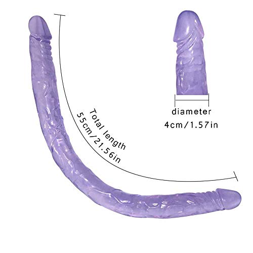TYSJCSY 21.65 inch Long Double Concluded Headed Distaff Personal Massage Wand for Women Health Material