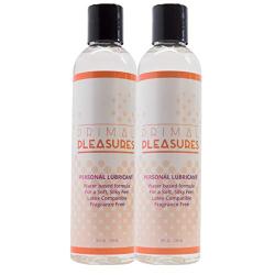 Personal Lubricant - Water Based Lube for Men and Women - Made in the USA - Stimulating Smooth - 2 x 8 Ounces