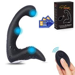 Honey Adult Play Mens Vibrating Prostate Massager with 9 Anal Vibrator Modes & Wireless Remote, Unisex Anal or G spot Pleasure, Black