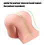 Huge Ass Sex Doll Realistic Silicone Big Butt Female Real Torso Live Love Doll for Men Women Couples Orgasm Best Gift - Life-size Male Masturbator Adults Sex Doll Toys with Lifelike 2 Elastic Channels