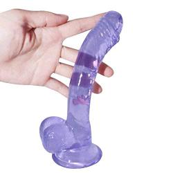 DJKFHIU 7.67inch Female Dîldɔs Women Self Pleasure Toys Massage for Women Men Couples DJKFHIU (Color : Purple)